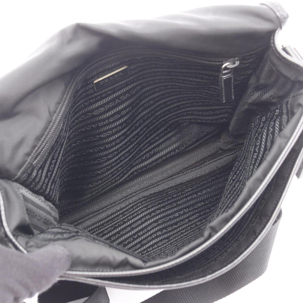 Prada Black Nylon Handbag Shoulder Bag (Pre-Owned)