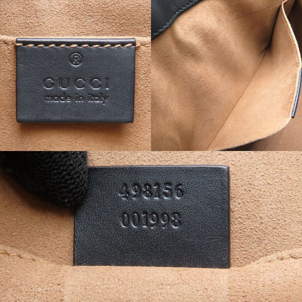 Gucci Brown Gg Supreme Leather Shoulder Bag Tote Bag (Pre-Owned)