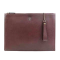 Gucci Bordeaux Leather Clutch Bag (Pre-Owned)
