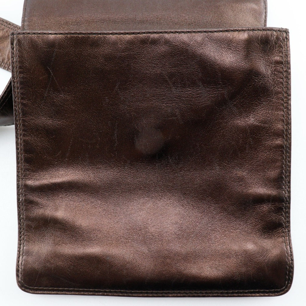 Chanel Bronze Leather Shoulder Bag (Pre-Owned)