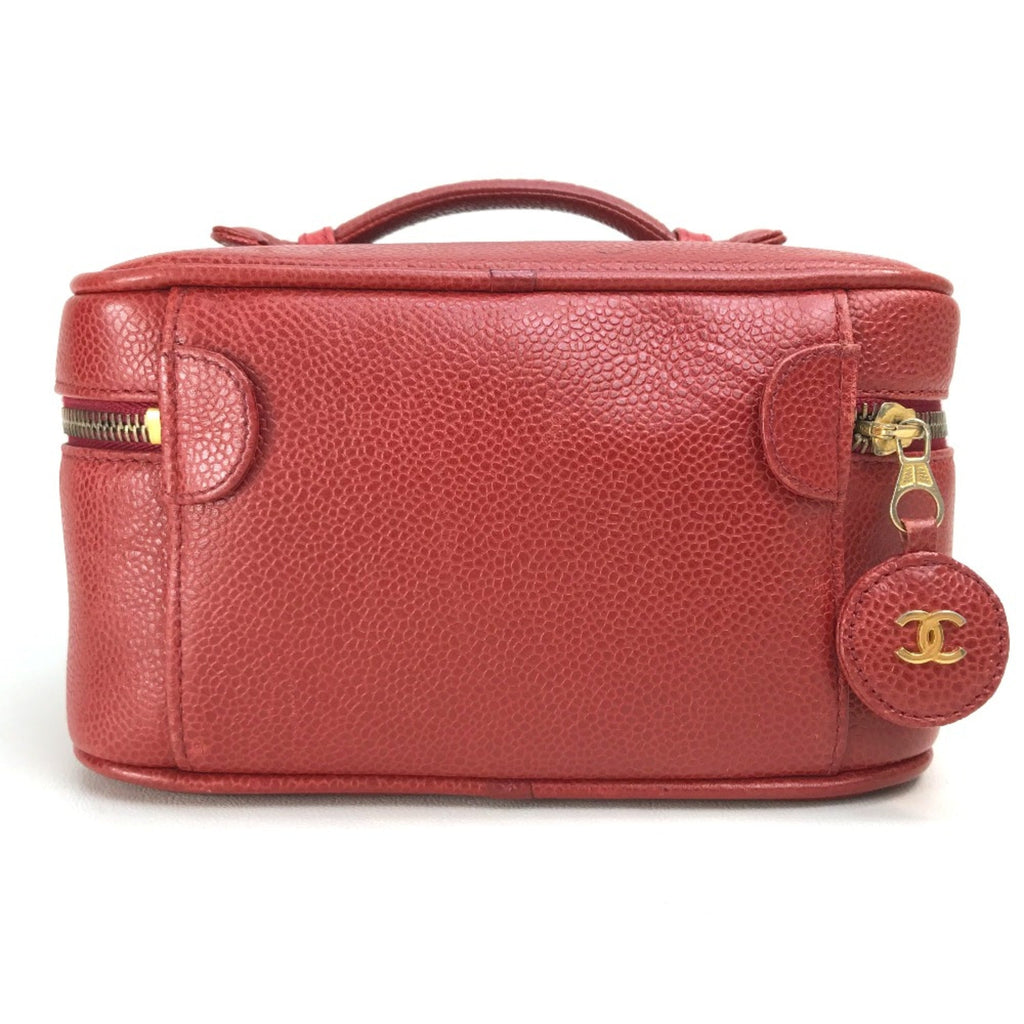 Chanel Red Leather Handbag (Pre-Owned)