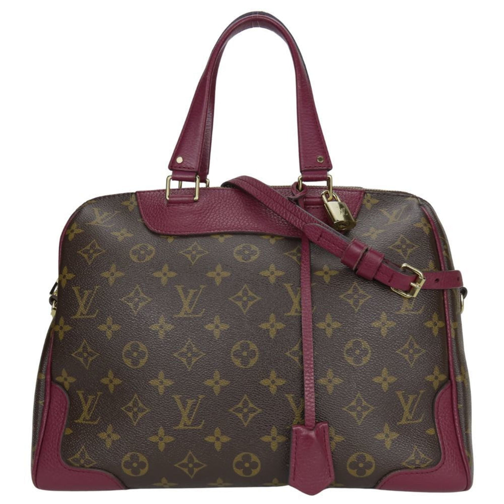 Louis Vuitton Aurore Brown Monogram Leather Handbag (Pre-Owned)