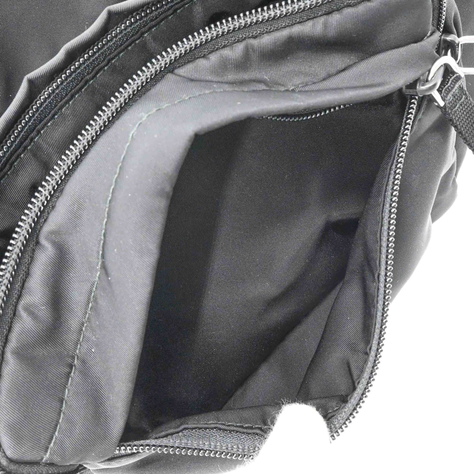 Prada Black Nylon Fanny Pack Sling Bag (Pre-Owned)