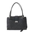 Louis Vuitton Black Leather Handbag Shoulder Bag Tote Bag (Pre-Owned)