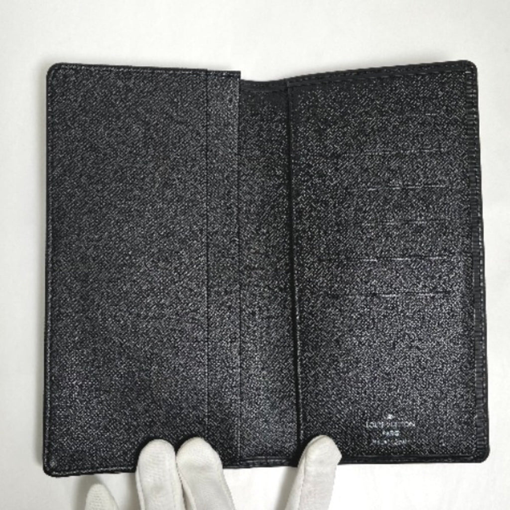 Louis Vuitton Epi Noir Epi Leather Long Wallet (Bi-Fold) (Pre-Owned)