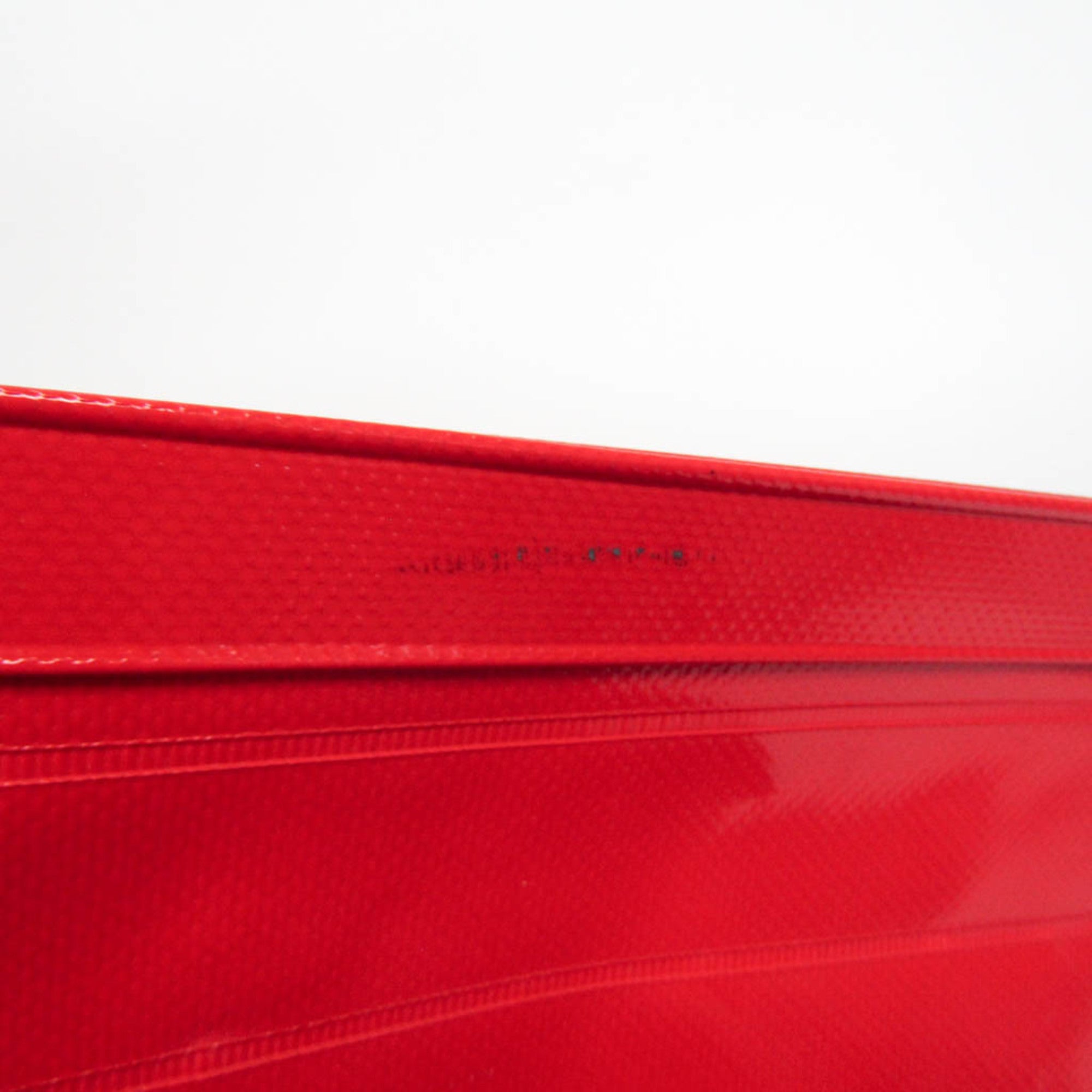Chanel Red Color Vinyl Backpack (Pre-Owned)