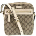 Gucci Brown Ivory Gg Supreme Pvc Shoulder Bag (Pre-Owned)