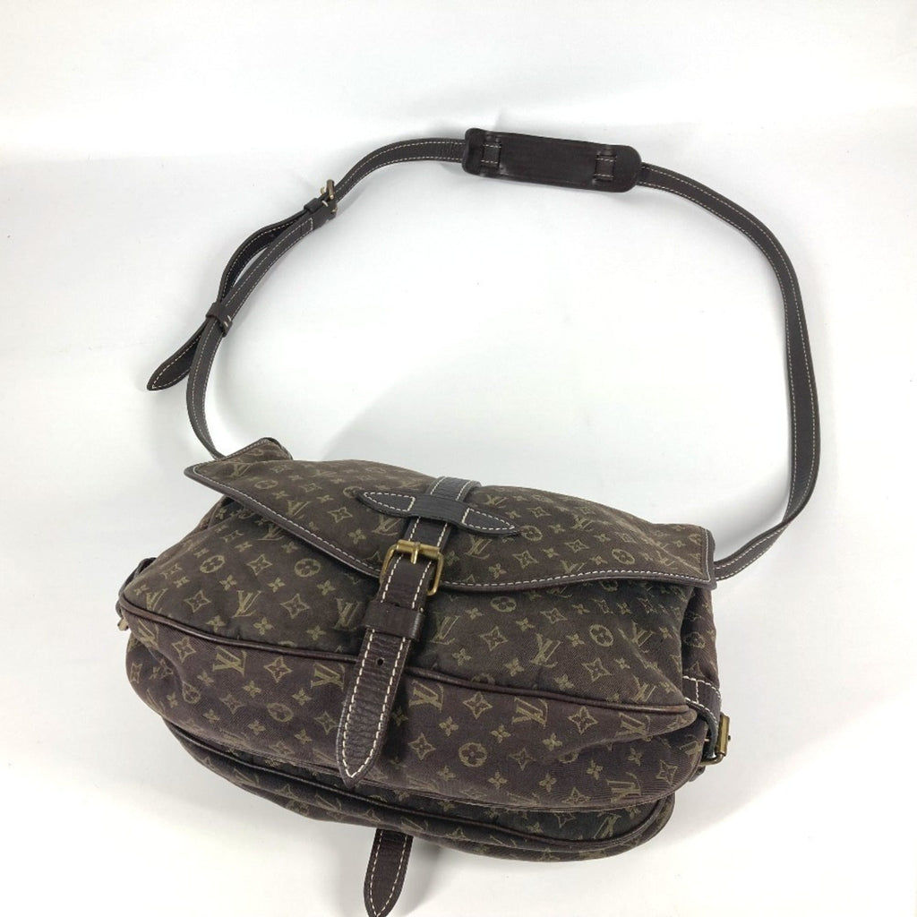 Louis Vuitton Brown Fusain Monogram Mini Lin Shoulder Bag (Pre-Owned)