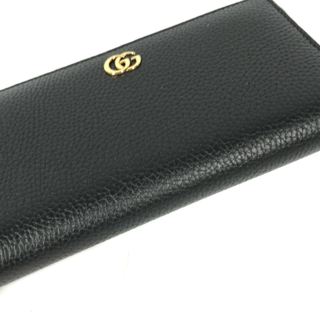 Gucci Navy Leather Long Wallet (Bi-Fold) (Pre-Owned)