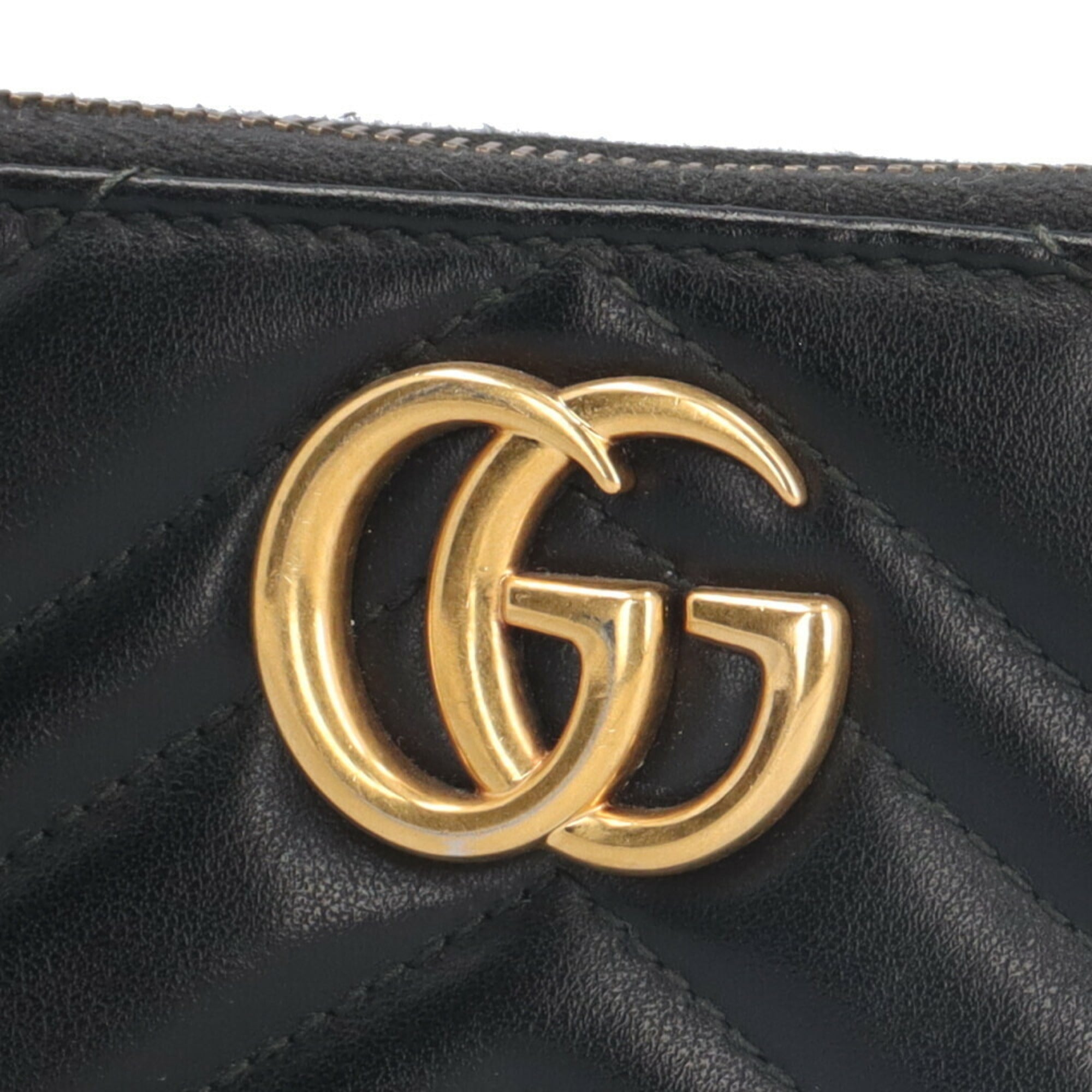Gucci Black Leather Coin Purse/Coin Case (Pre-Owned)
