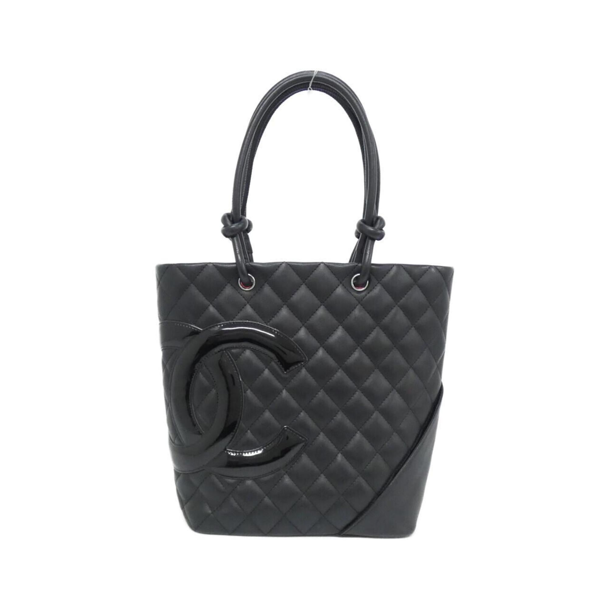 Chanel Black Leather Handbag (Pre-Owned)