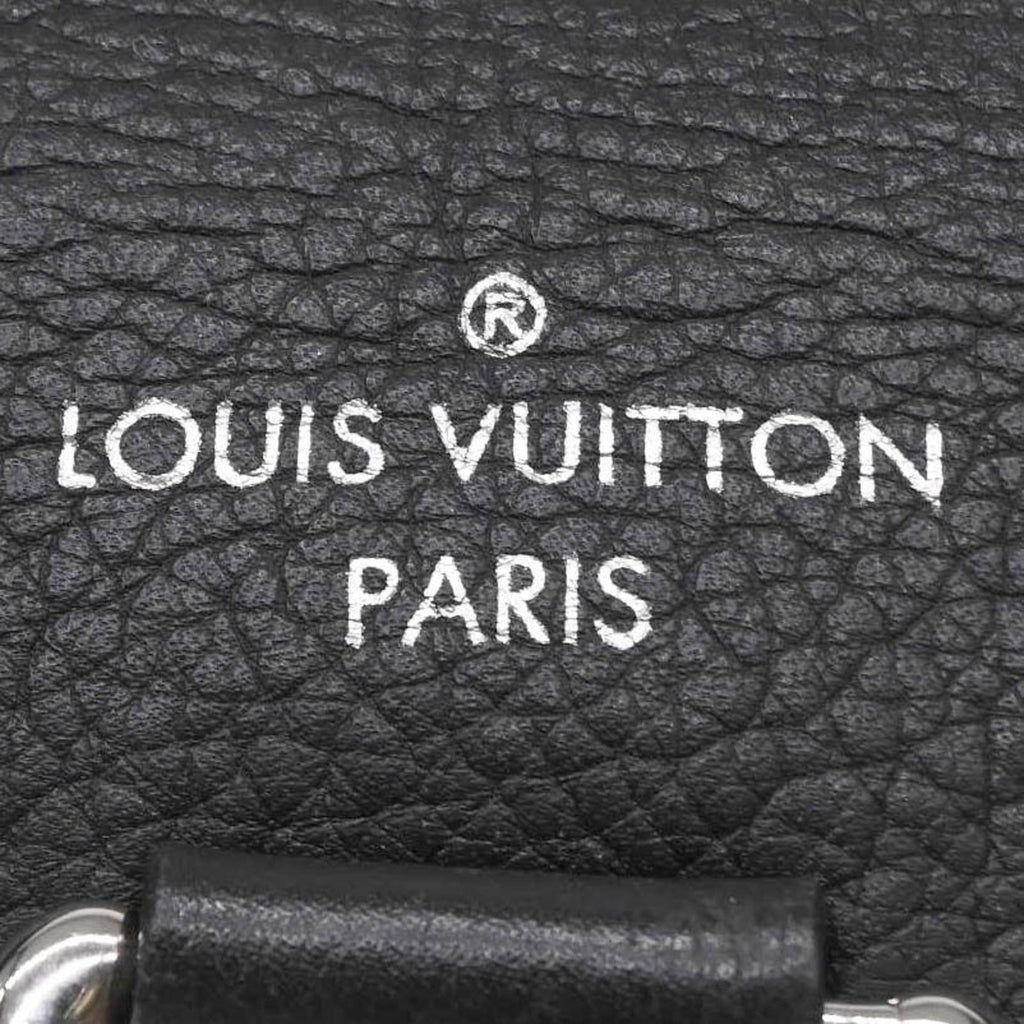 Louis Vuitton Black Leather Backpack (Pre-Owned)