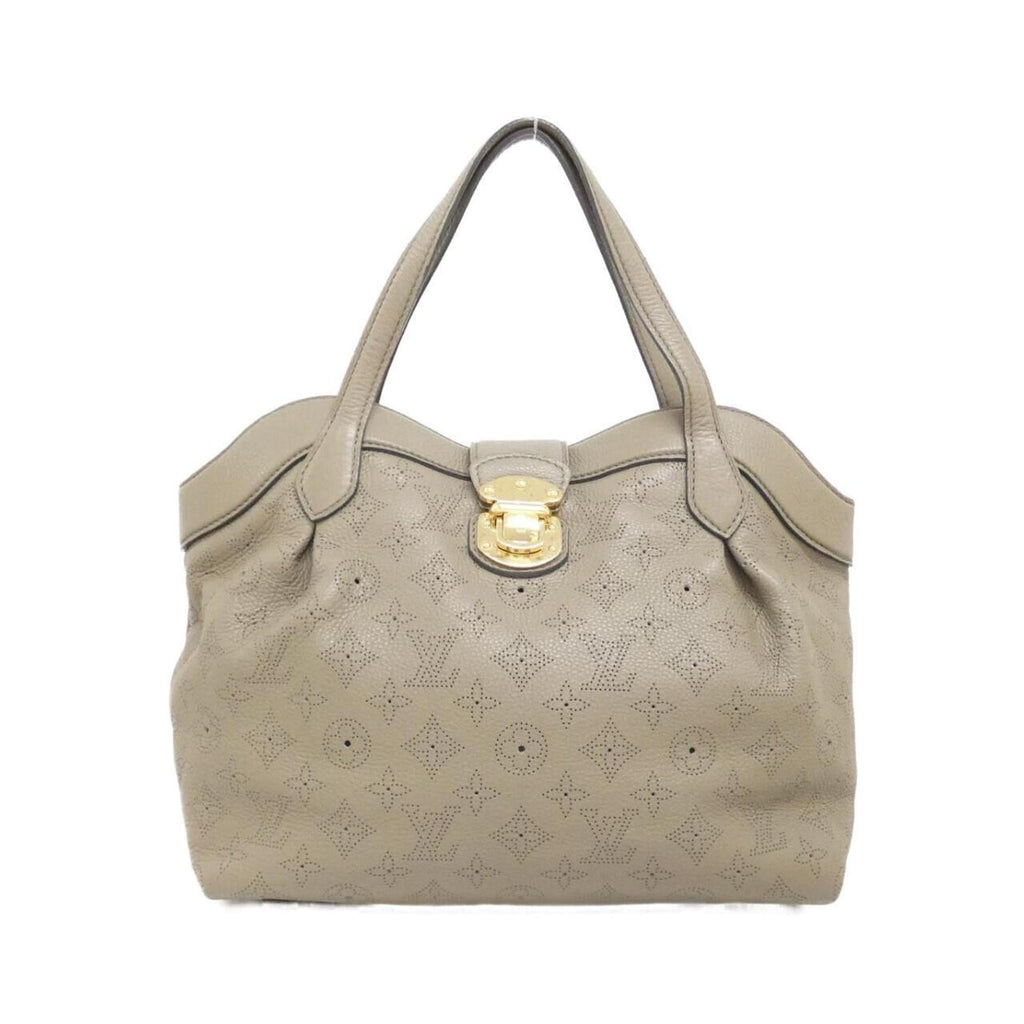 Louis Vuitton Mahina Taupe Leather Handbag (Pre-Owned)