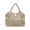 Louis Vuitton Mahina Taupe Leather Handbag (Pre-Owned)