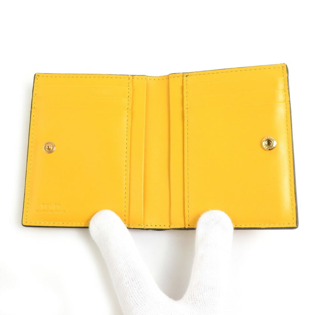 Fendi Yellow Leather Wallet (Bi-Fold) (Pre-Owned)