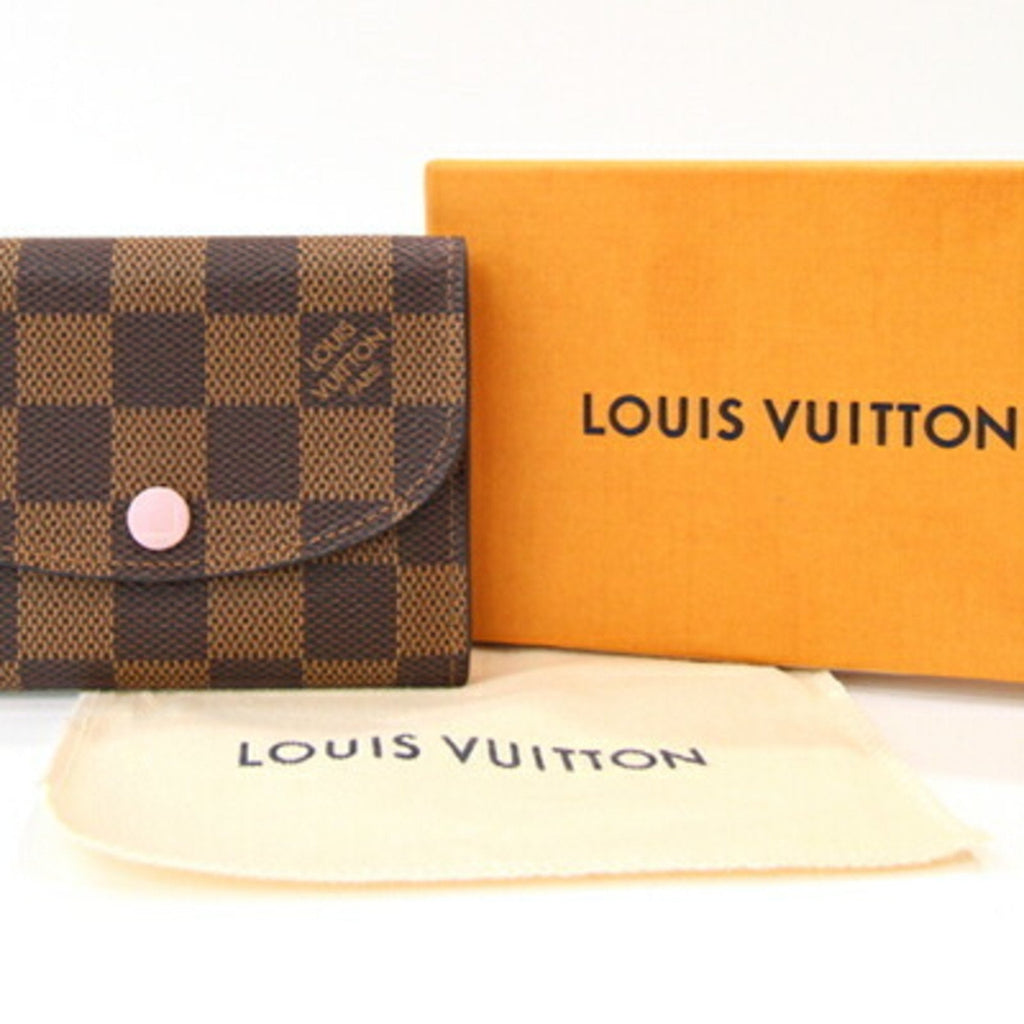 Louis Vuitton Damier Canvas Rose Ballerine Coin Purse/Coin Case (Pre-Owned)