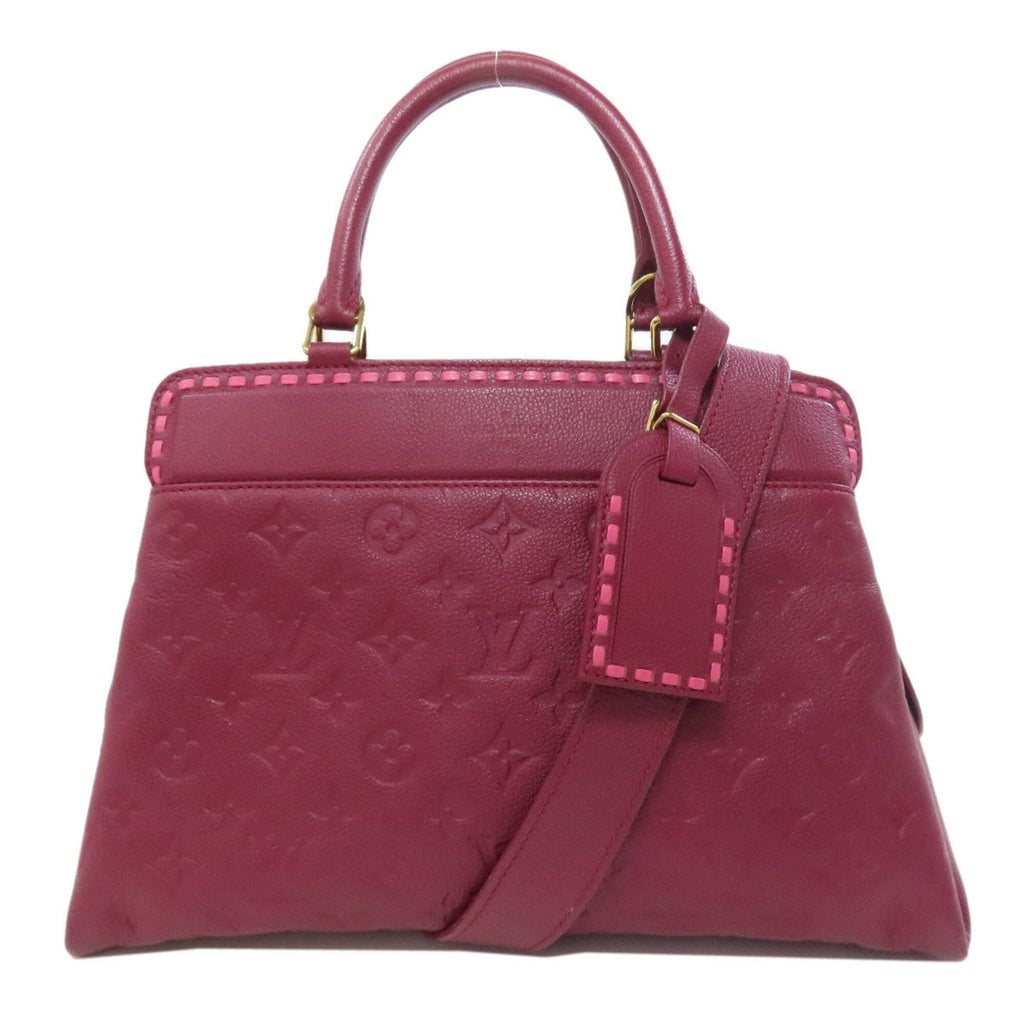 Louis Vuitton Red Color Monogram Empreinte Tote Bag (Pre-Owned)