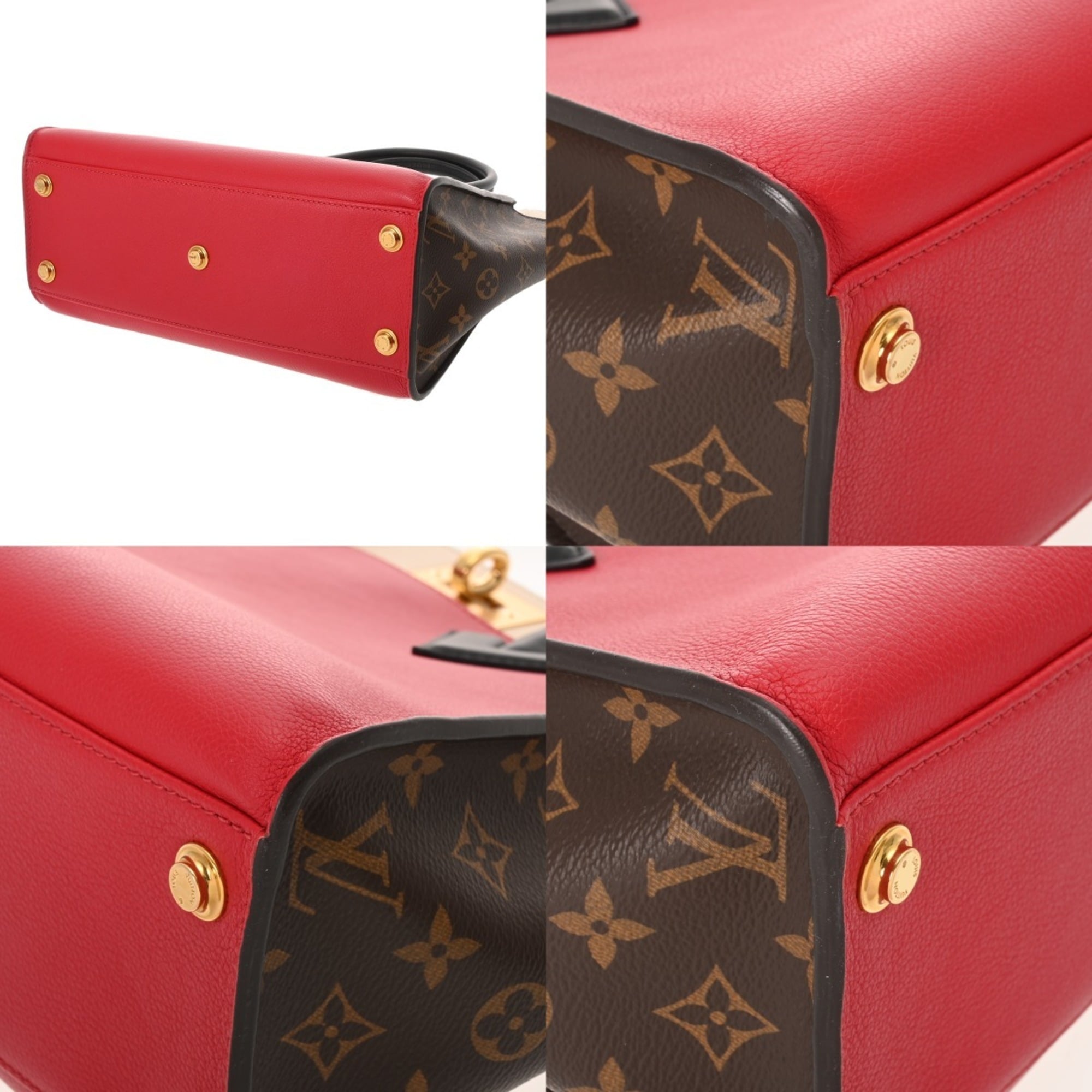Louis Vuitton Monogram Rouge Monogram Leather Tote Bag (Pre-Owned)