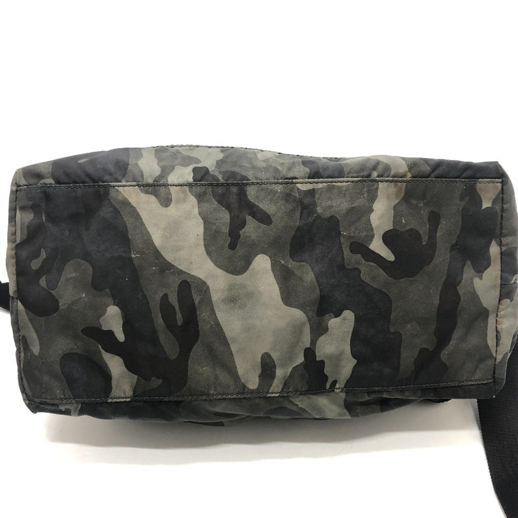 Prada Green Nylon Shoulder Bag (Pre-Owned)