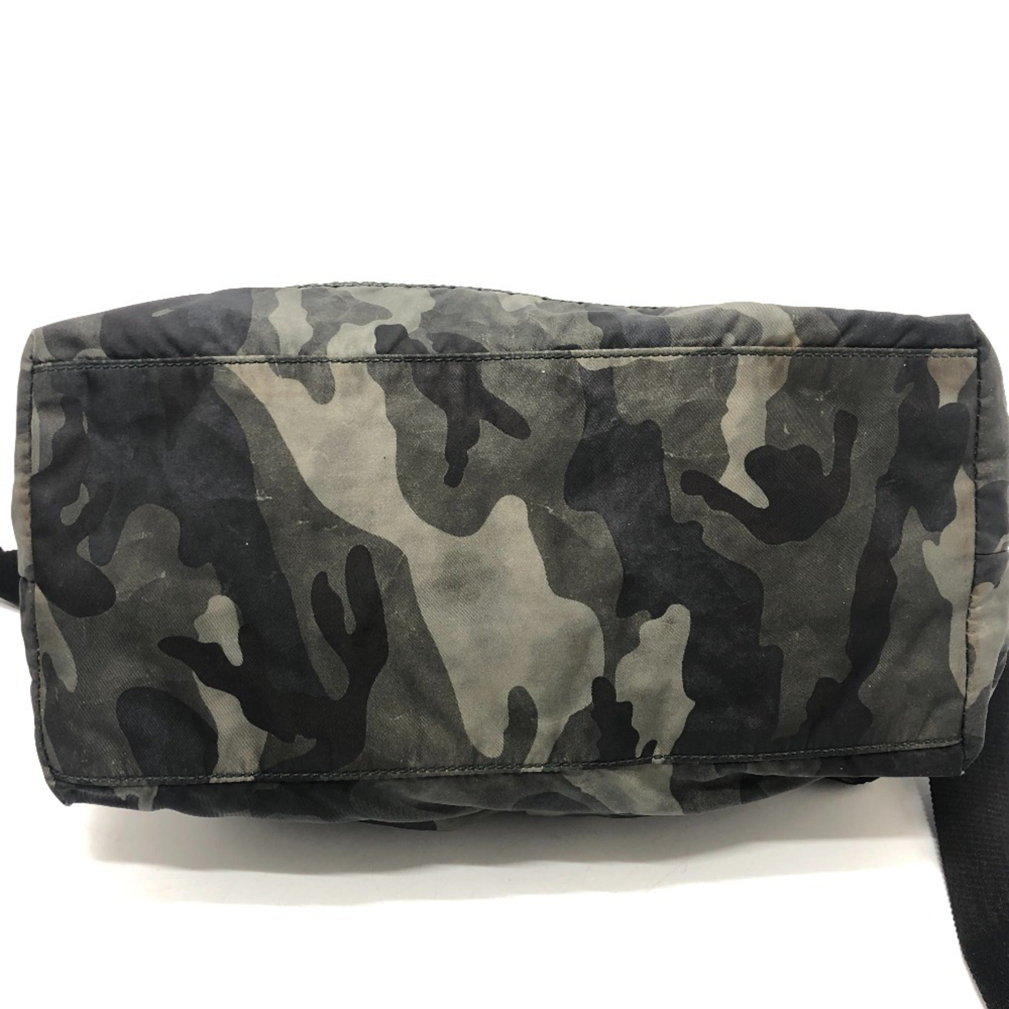 Prada Green Nylon Shoulder Bag (Pre-Owned)