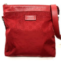 Gucci Red Color Nylon Leather Shoulder Bag (Pre-Owned)