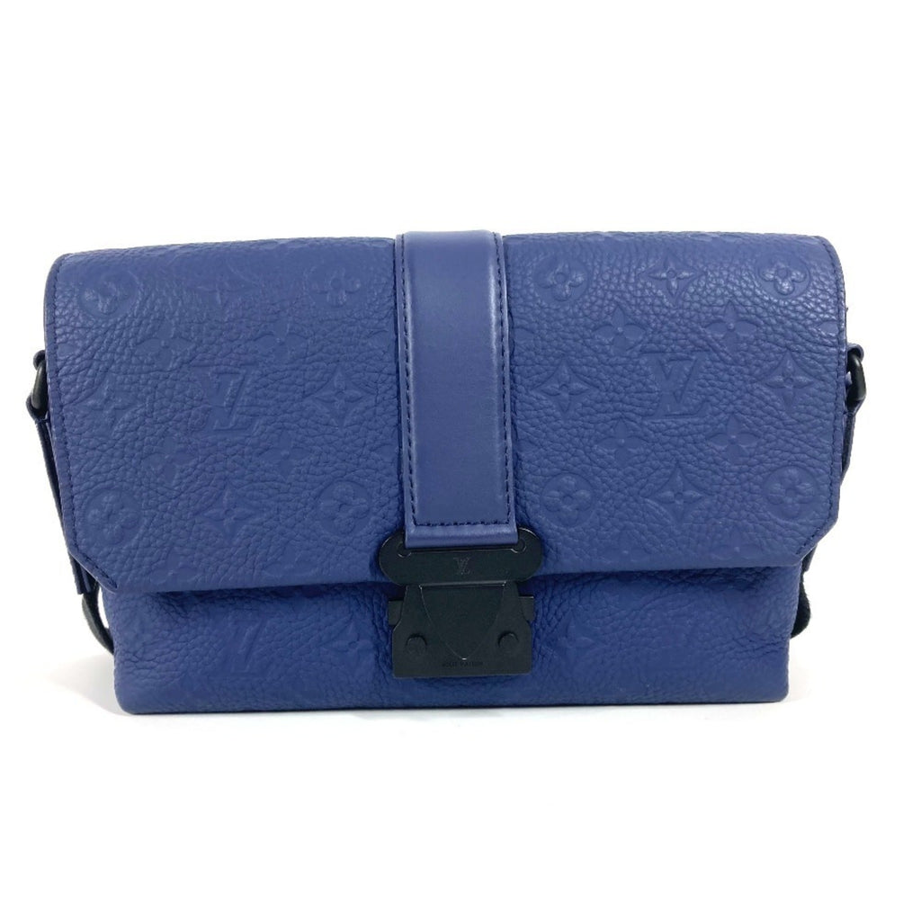 Louis Vuitton Blue Leather Shoulder Bag (Pre-Owned)