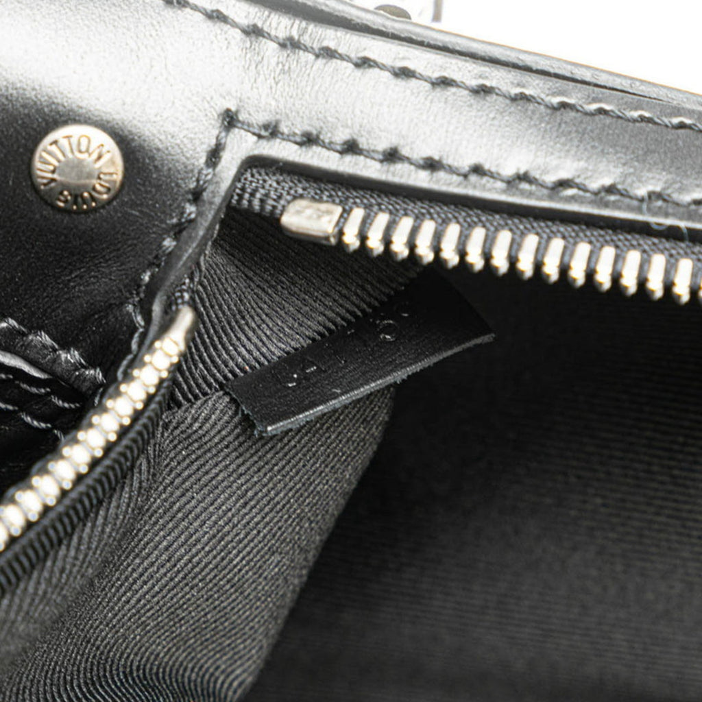 Louis Vuitton Black Leather Shoulder Bag (Pre-Owned)
