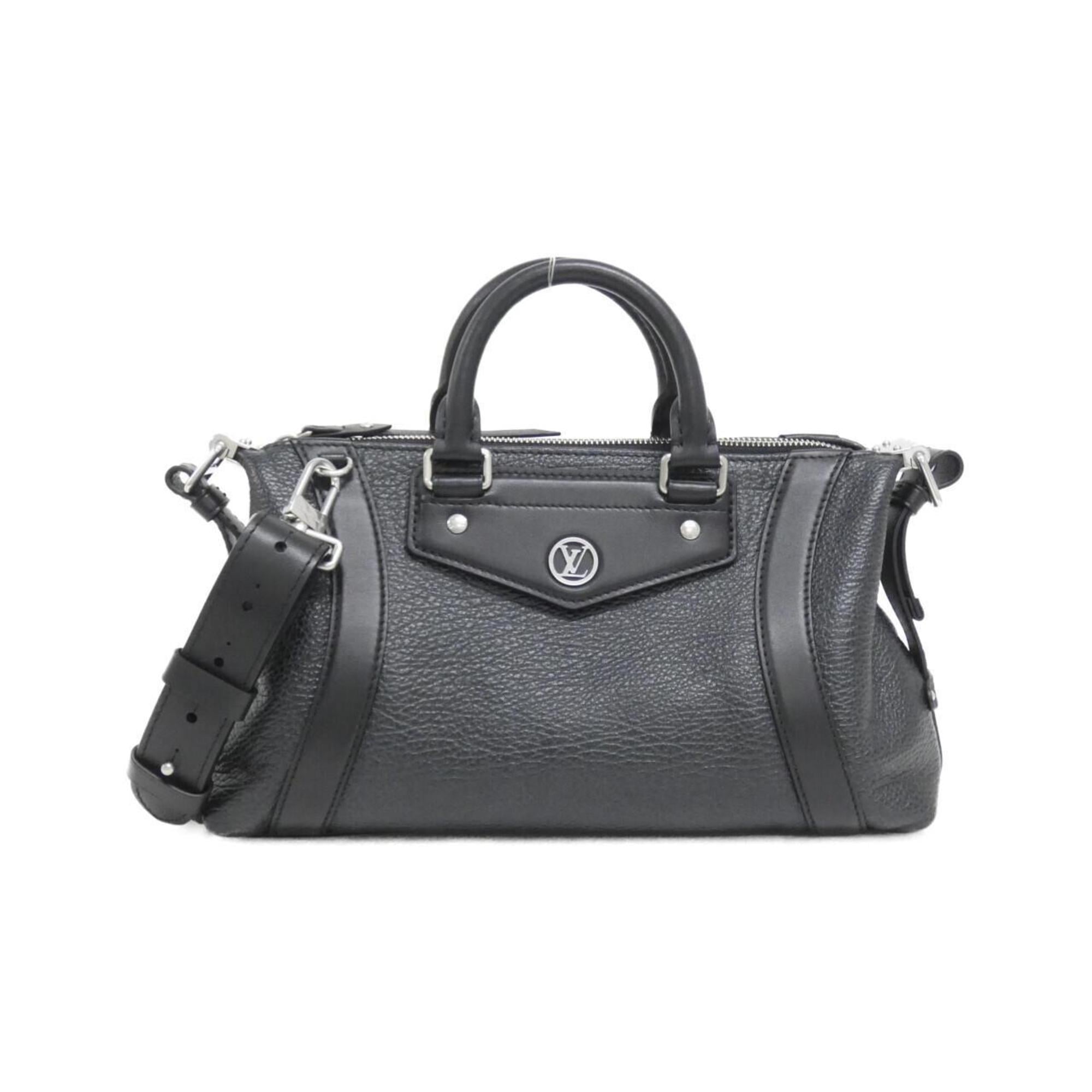Louis Vuitton Black Leather Handbag (Pre-Owned)