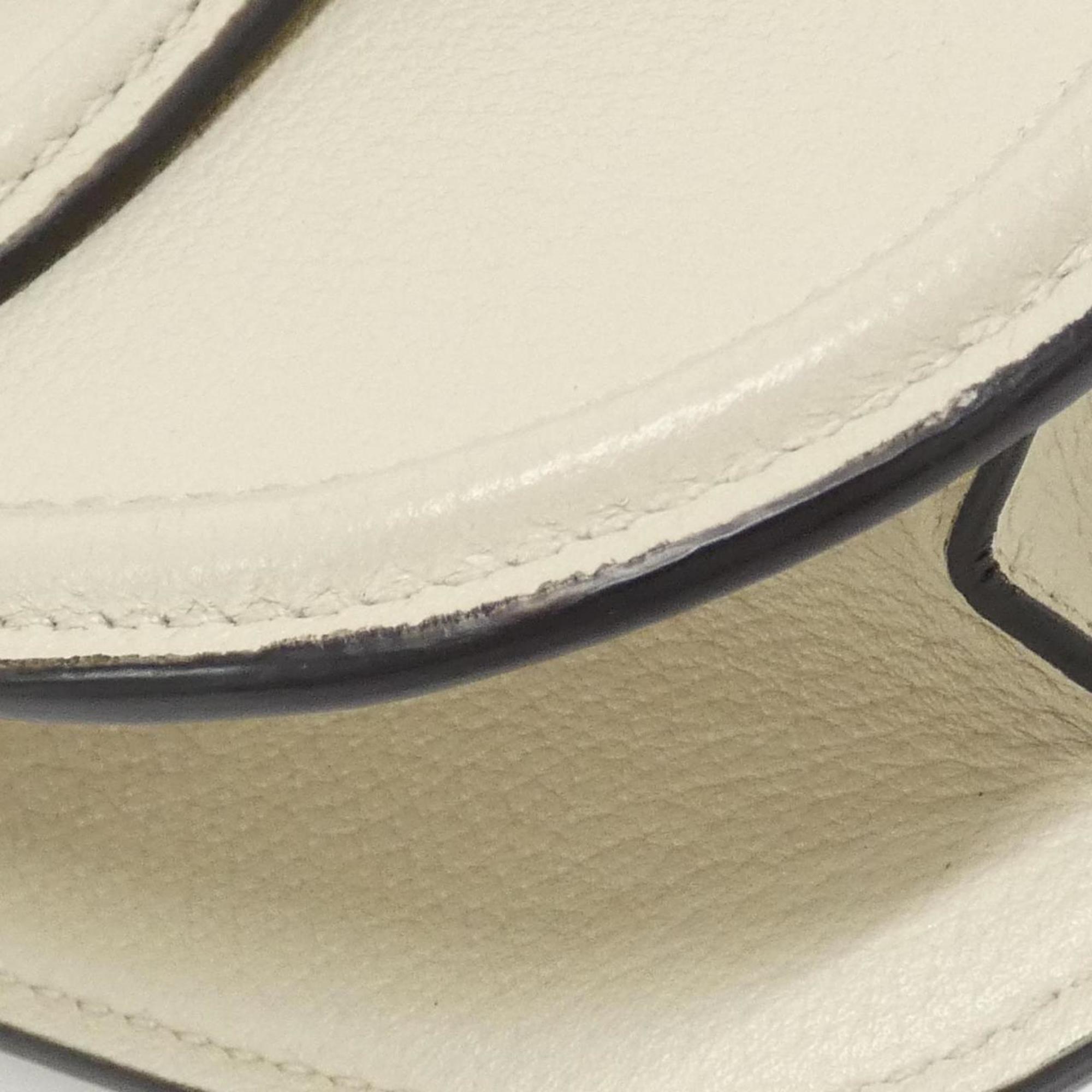 Gucci Multi-Color White Leather Shoulder Bag (Pre-Owned)