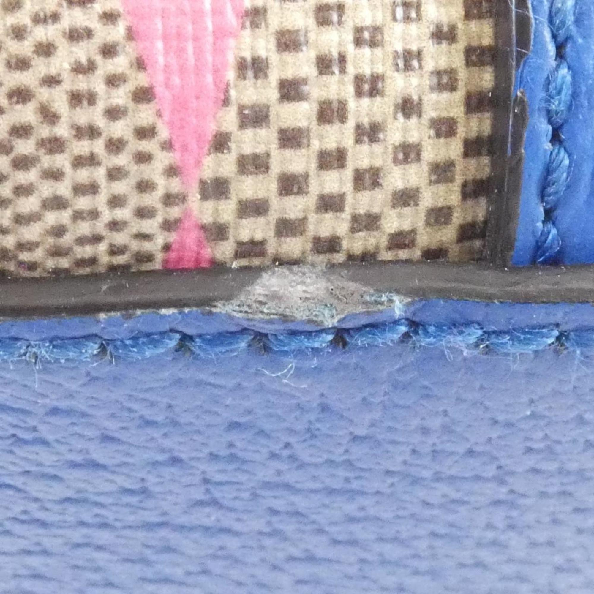 Gucci Beige Blue Pink Gg Supreme Handbag (Pre-Owned)