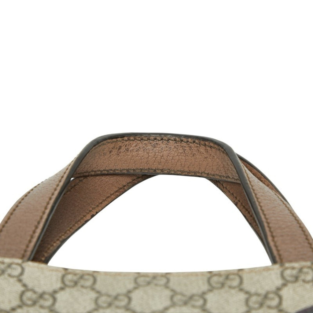 Gucci Beige Multi-Color Pvc Leather Shoulder Bag Tote Bag (Pre-Owned)