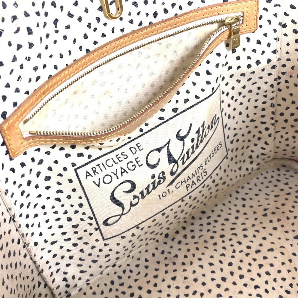 Louis Vuitton Brown Monogram White Monogram Shoulder Bag Tote Bag (Pre-Owned)