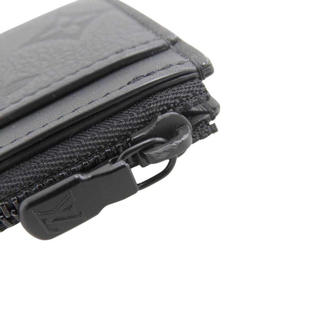 Louis Vuitton Black Noir Monogram Shadow Coin Purse/Coin Case (Pre-Owned)