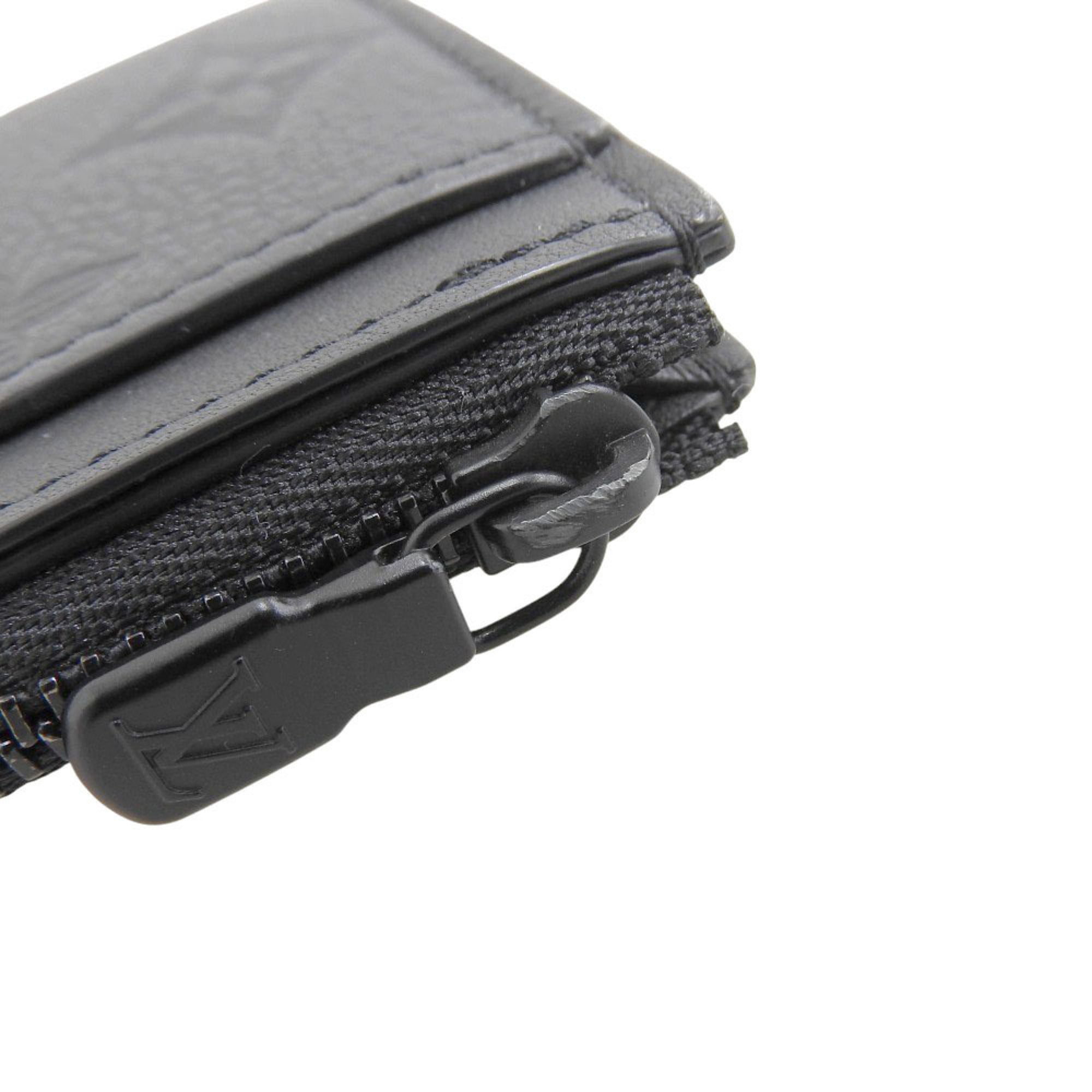 Louis Vuitton Black Noir Monogram Shadow Coin Purse/Coin Case (Pre-Owned)