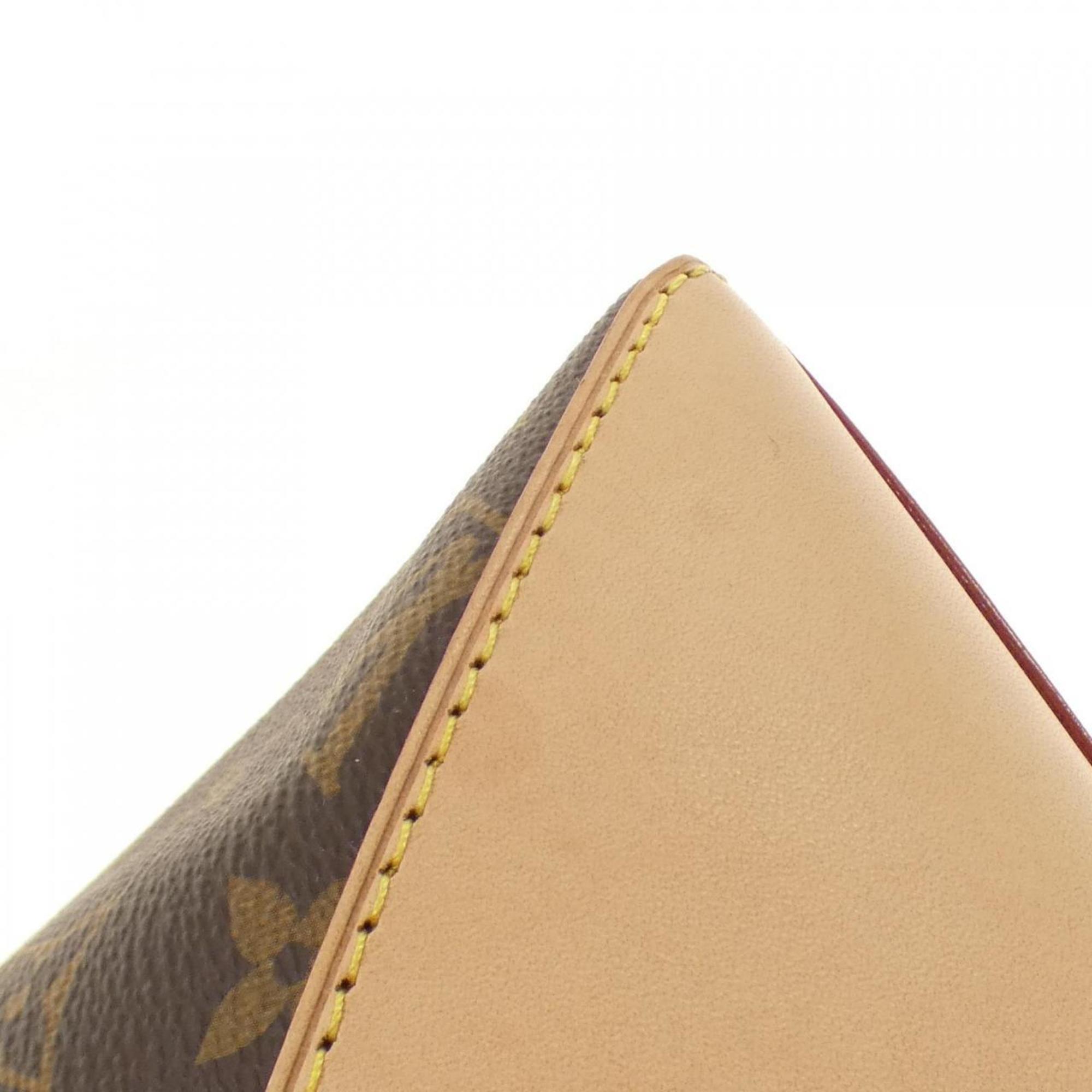 Louis Vuitton Marron Coated Canvas Shoulder Bag (Pre-Owned)