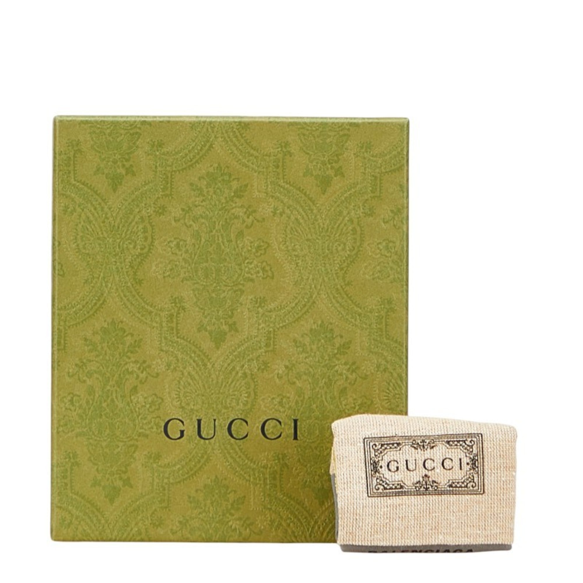 Gucci Brown Canvas Leather Wallet (Bi-Fold) (Pre-Owned)