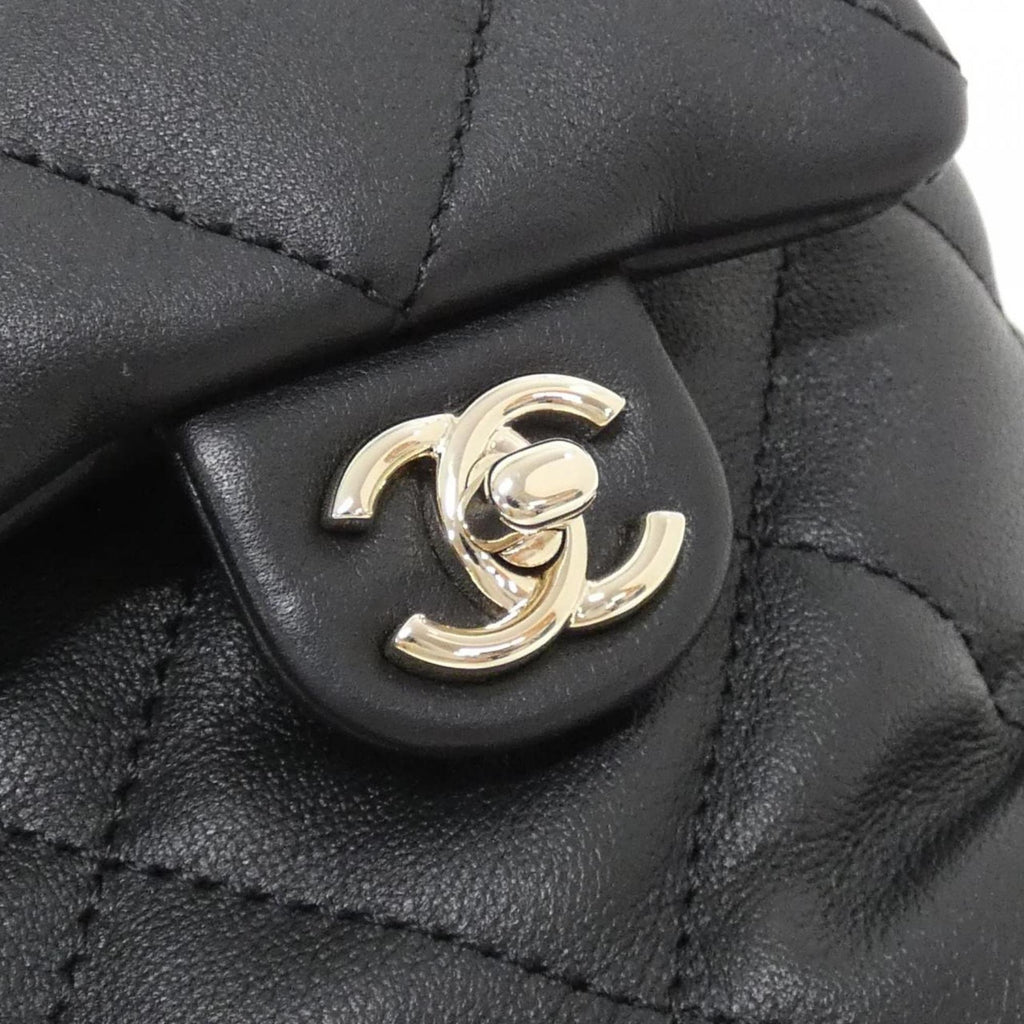 Chanel Black Leather Backpack (Pre-Owned)