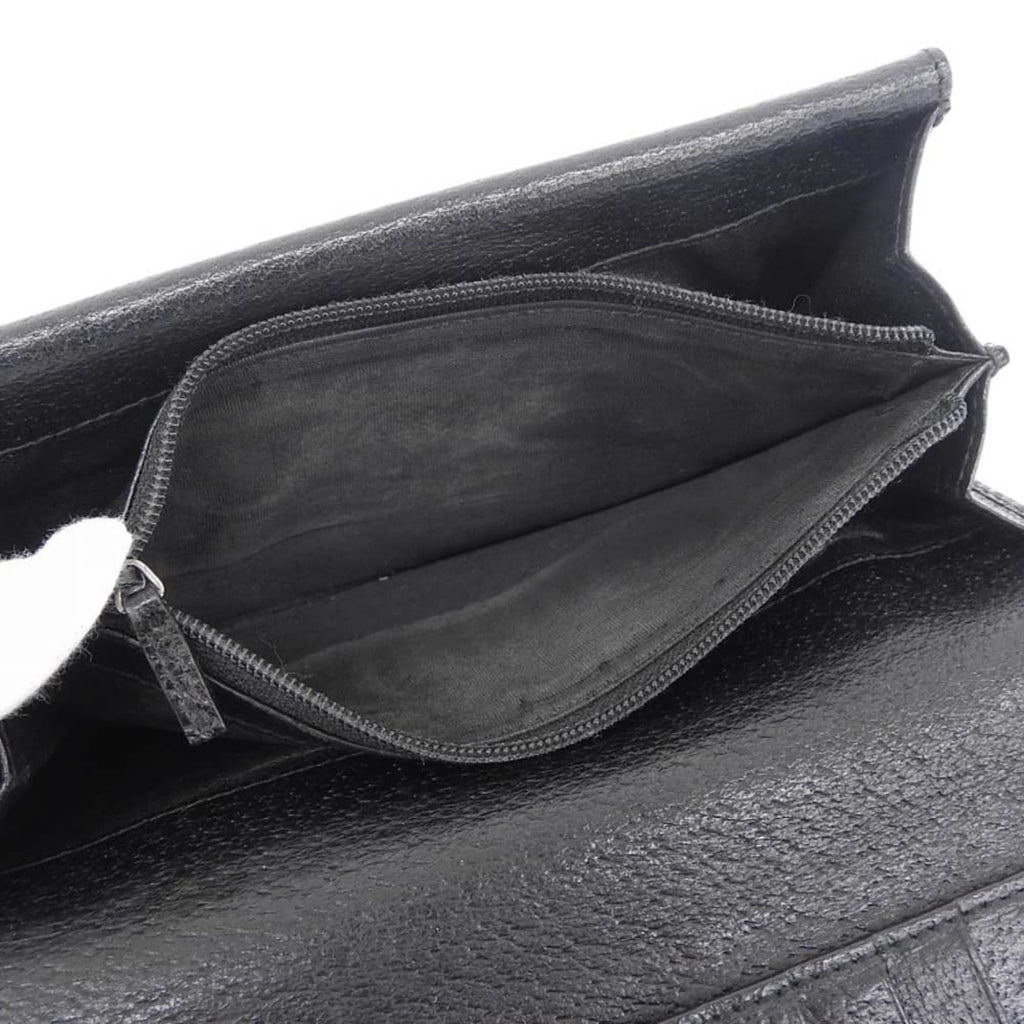 Gucci Black Gg Canvas Long Wallet (Bi-Fold) (Pre-Owned)