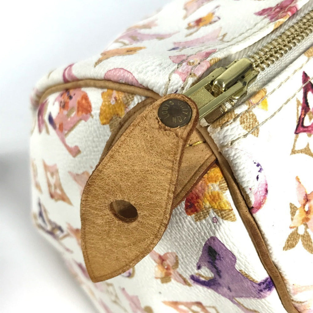 Louis Vuitton Monogram Watercolor Pink White Boston Bag Handbag (Pre-Owned)