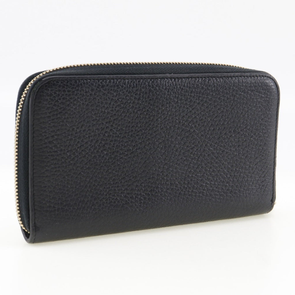 Gucci Black Leather Long Wallet (Bi-Fold) (Pre-Owned)