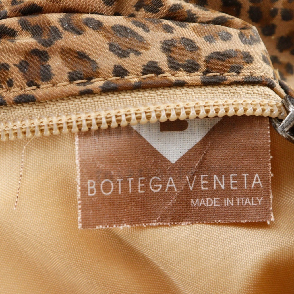 Bottega Veneta Brown Pink Elastane Vinyl Handbag (Pre-Owned)
