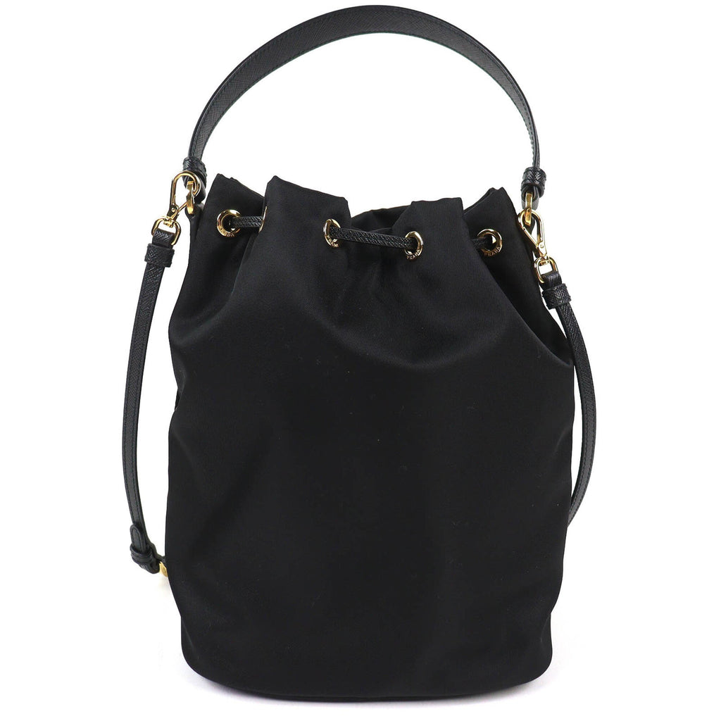 Prada Black Nylon Leather Shoulder Bag (Pre-Owned)