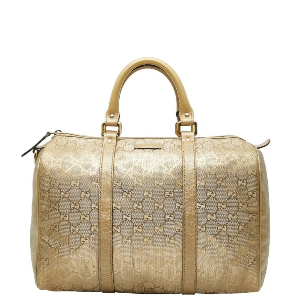 Gucci Gold Pvc Leather Handbag (Pre-Owned)