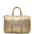Gucci Gold Pvc Leather Handbag (Pre-Owned)
