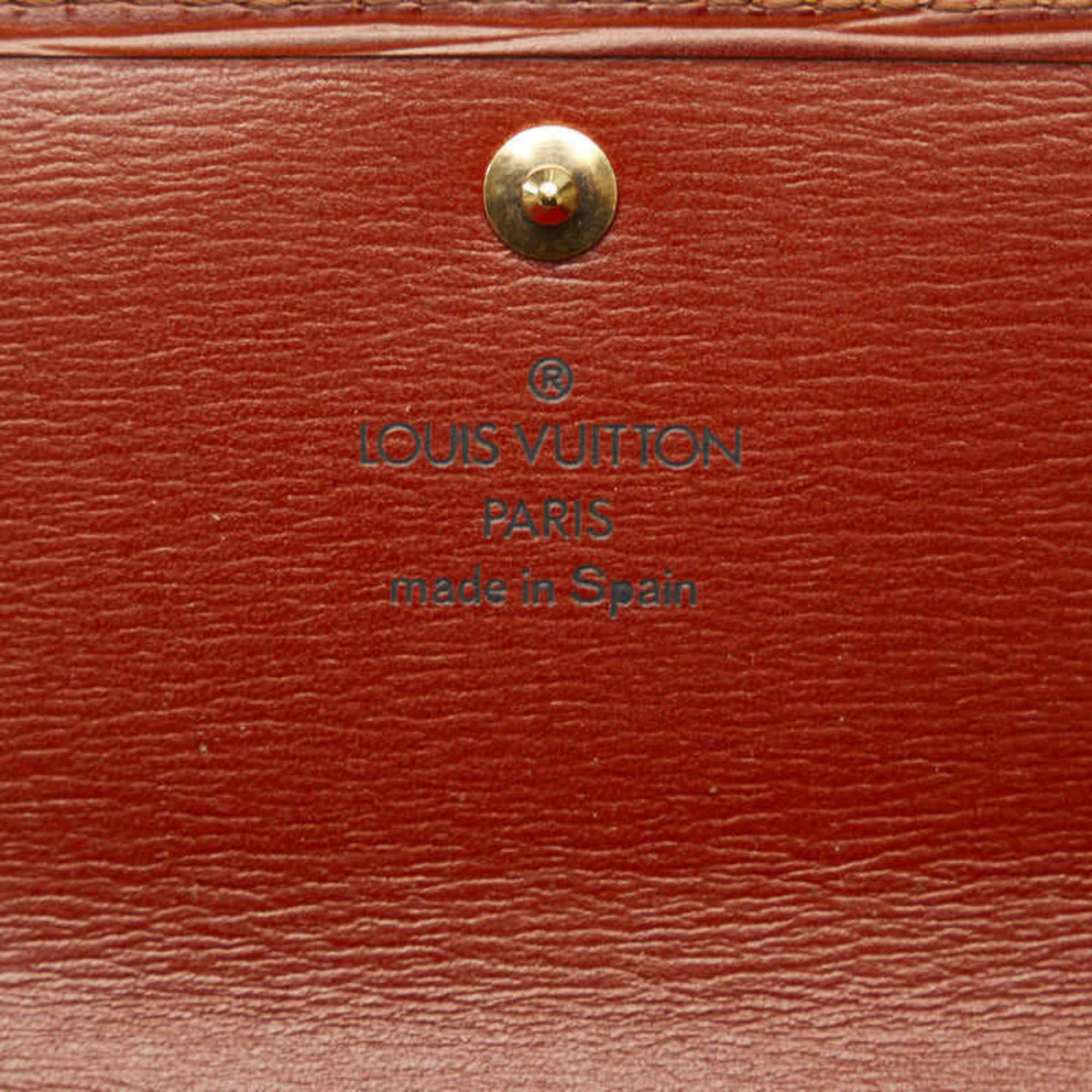 Louis Vuitton Epi Kenyan Brown Epi Leather Long Wallet (Bi-Fold) (Pre-Owned)