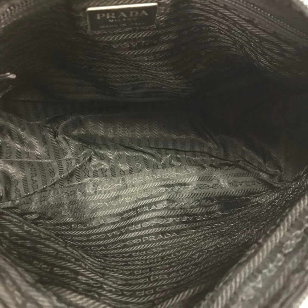 Prada Black Nylon Leather Shoulder Bag (Pre-Owned)