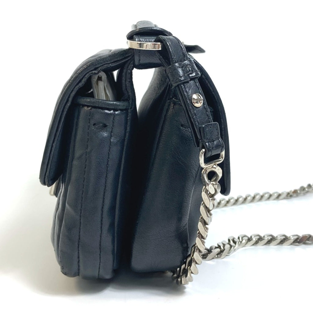 Fendi Black Leather Shoulder Bag (Pre-Owned)