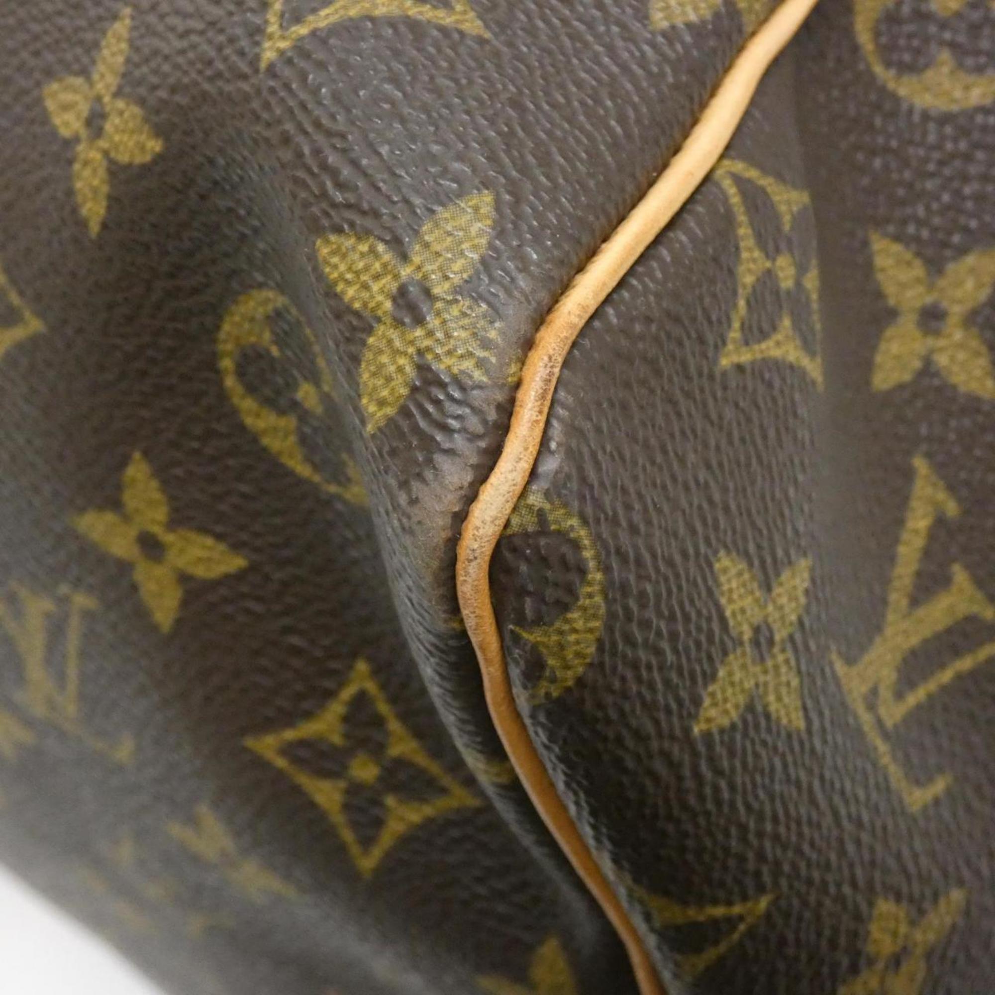 Louis Vuitton Monogram Marron Coated Canvas Boston Bag (Pre-Owned)