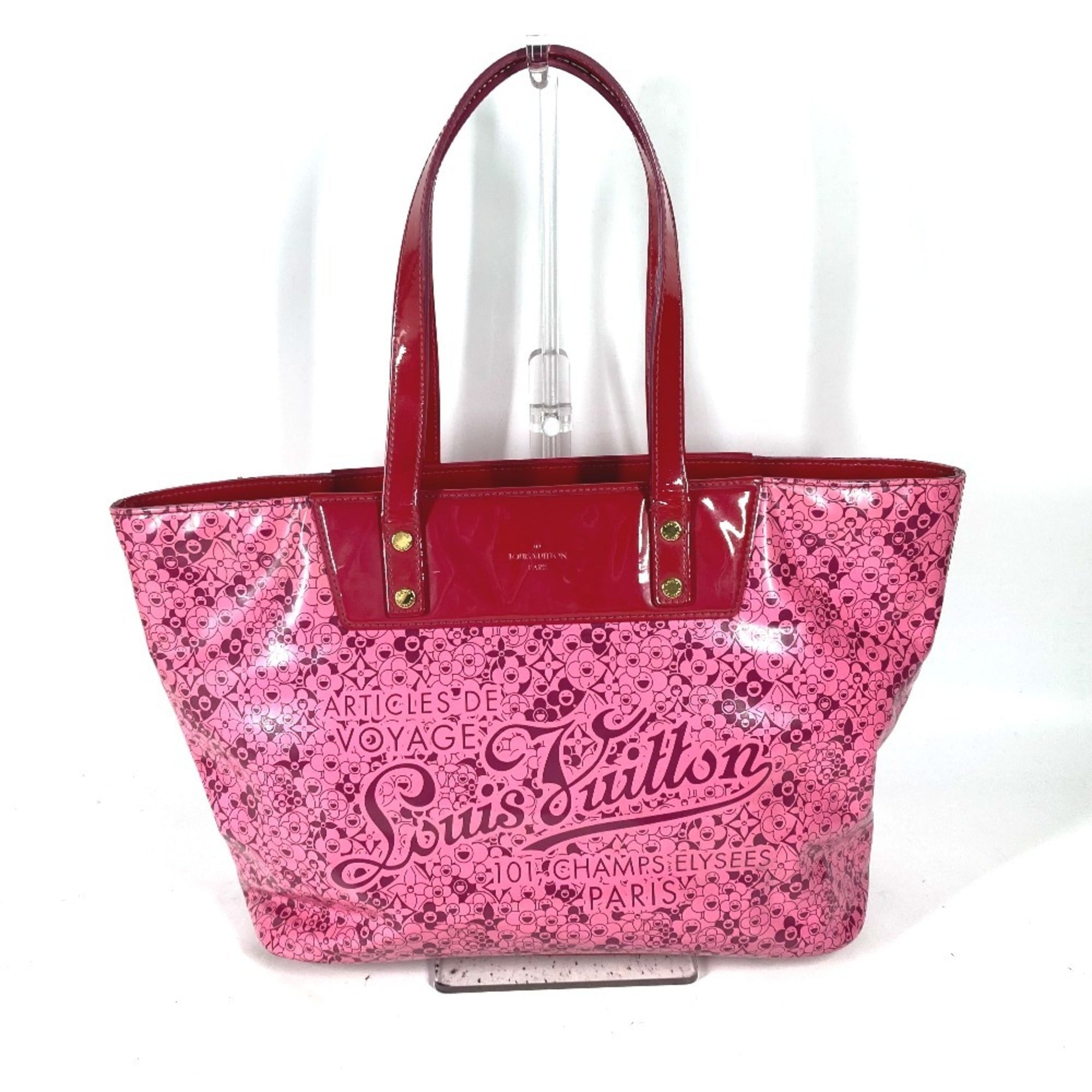 Louis Vuitton Pink Pvc Leather Shoulder Bag Tote Bag (Pre-Owned)