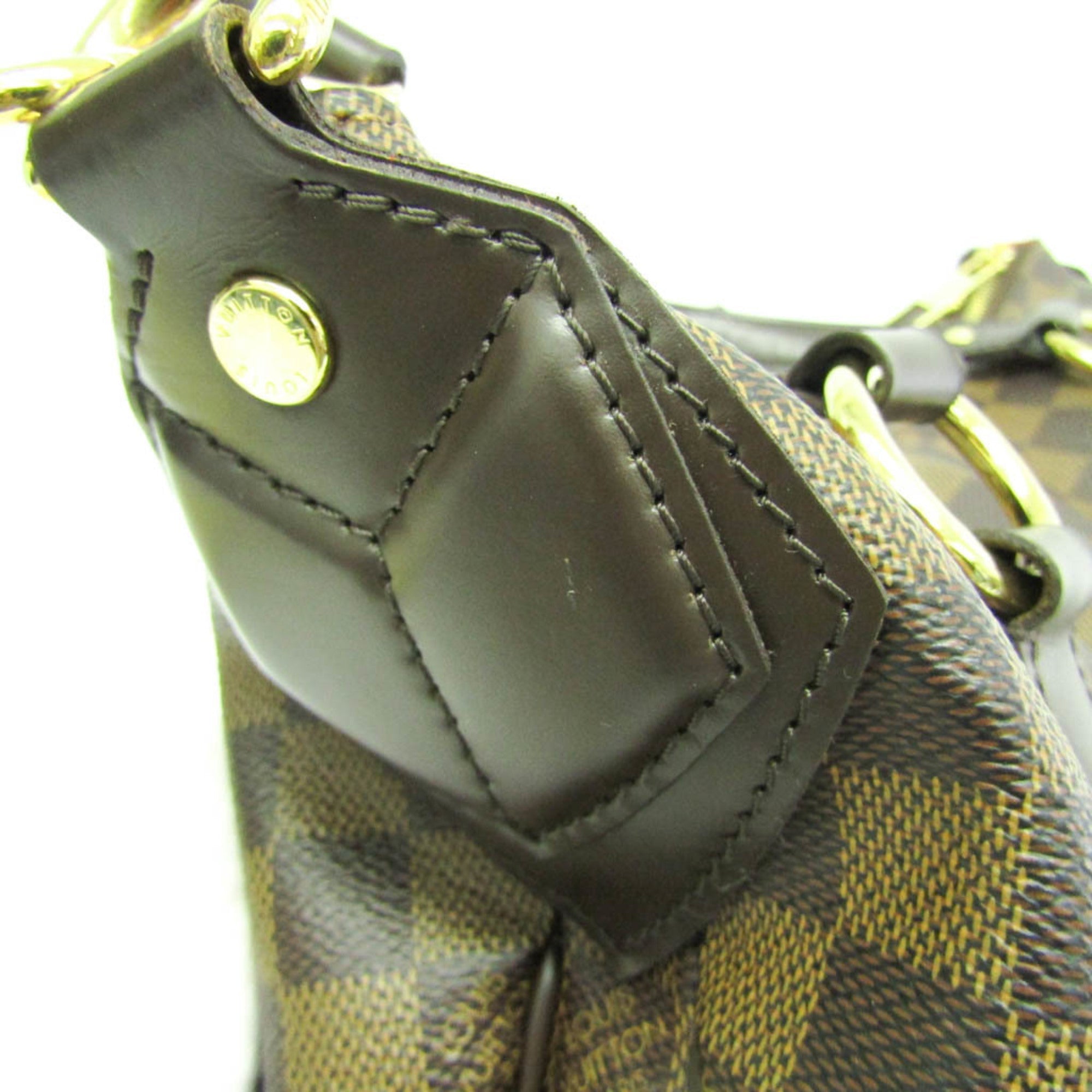 Louis Vuitton Damier Ebene Damier Canvas Handbag Shoulder Bag (Pre-Owned)